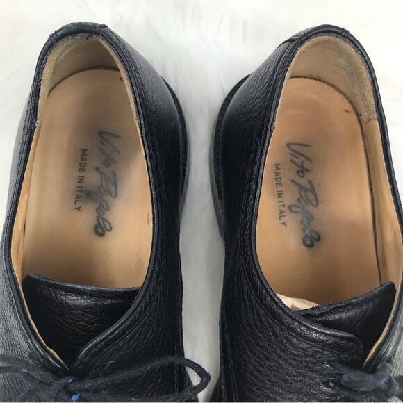 Vito Rufolo Black Soft Italian Leather Lace Up Dress Shoes main image 11